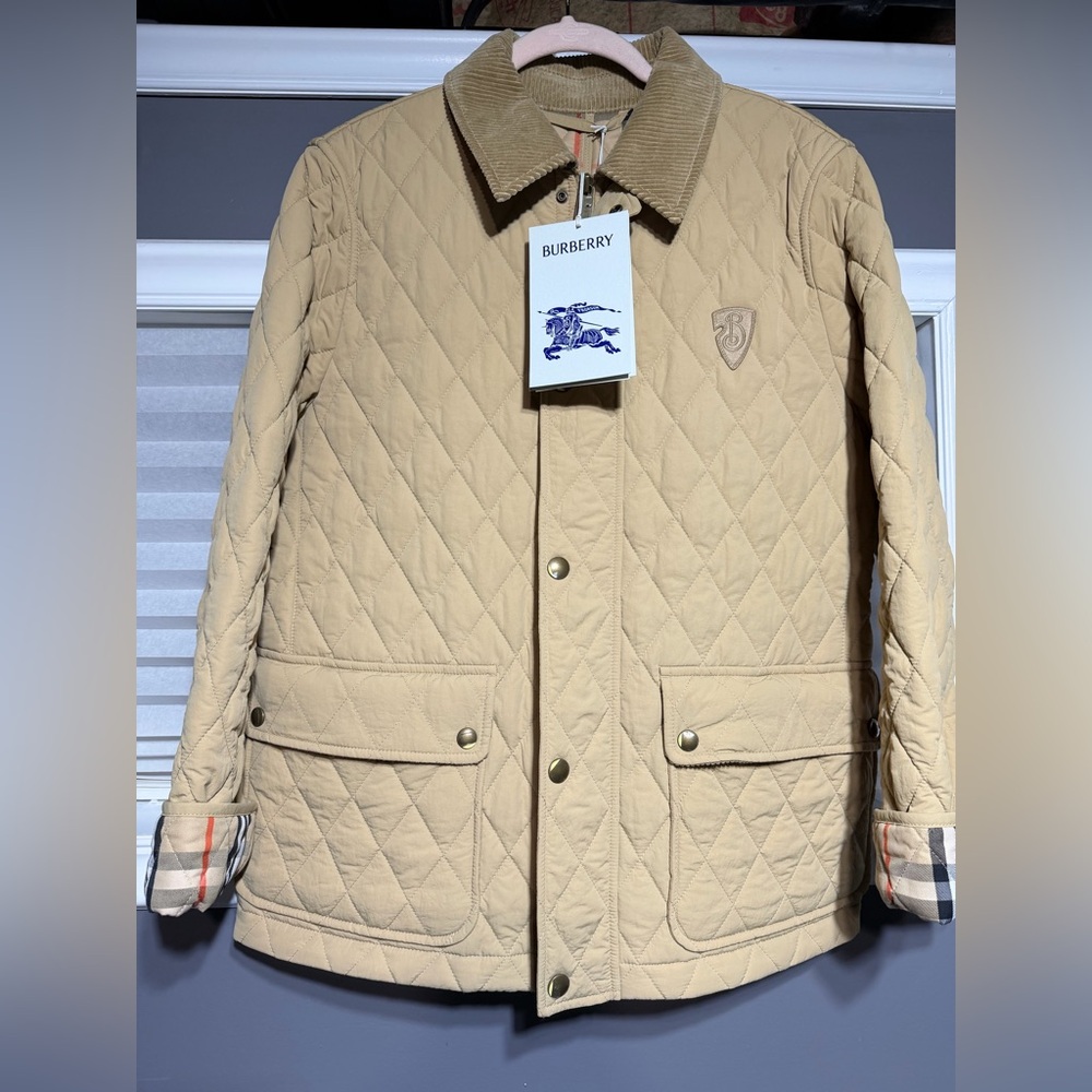 Burberry Tan Quilted Jacket
